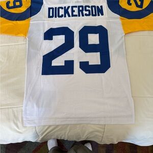 Reebok White and Blue Sports Jersey